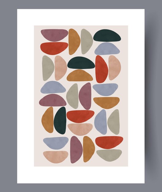 Conjunto de impresiones vectoriales abstractas escandinavas