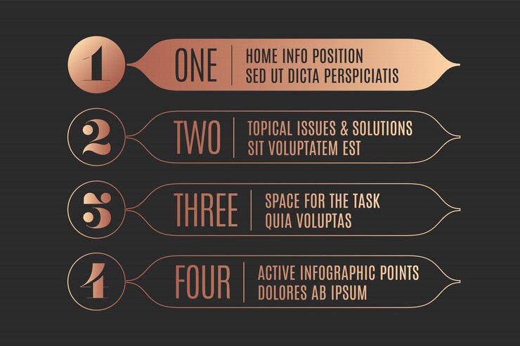 Vector conjunto de infografía, flechas vintage, pancartas, números y texto