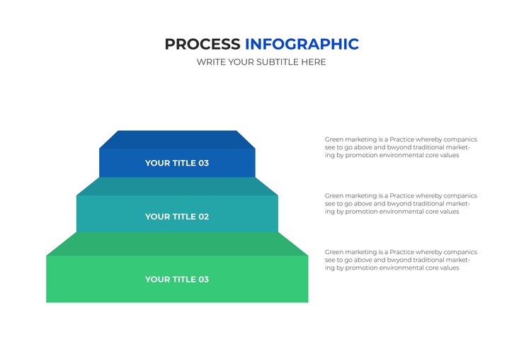 Vector conjunto de infografías empresariales escaleras de 3 etapas ilustración vectorial