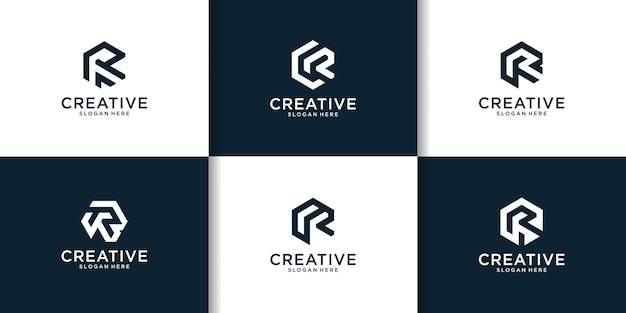 Conjunto inicial de inspiración para el diseño del logo r