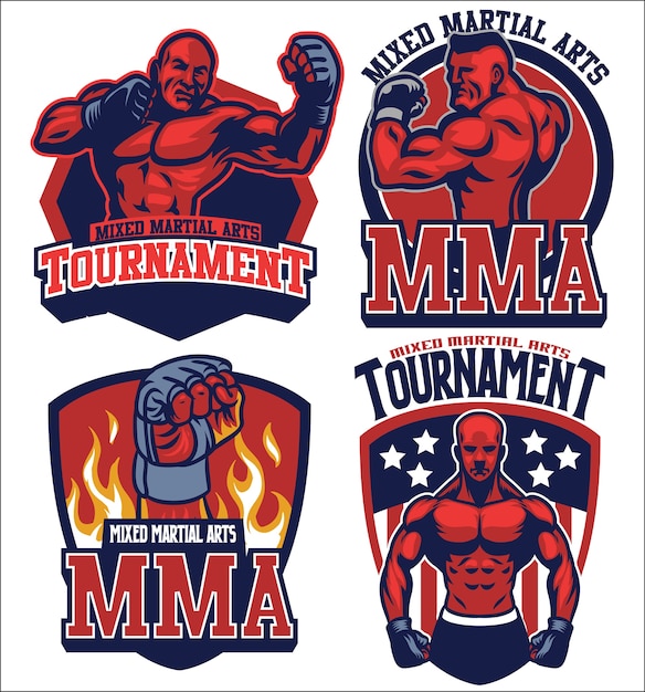 Conjunto de insignia de lucha MMA