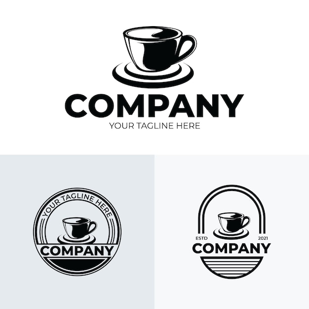 Conjunto de inspiración para el diseño de logo café