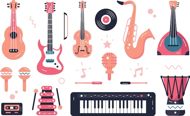 Conjunto de instrumentos musicales