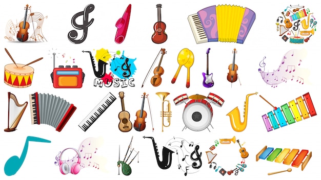 Conjunto de instrumentos musicales