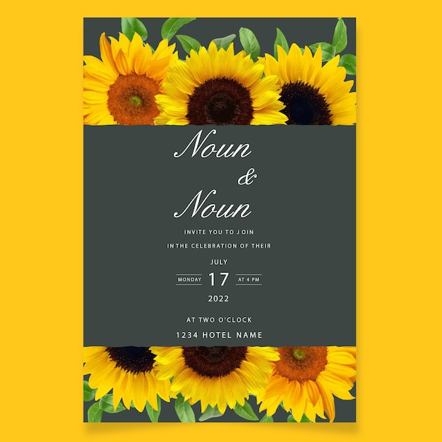 Conjunto de invitaciones de boda
