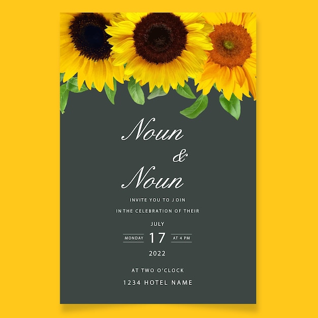 Conjunto de invitaciones de boda