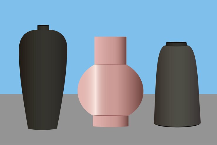 Vector conjunto de jarrones