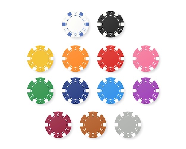 Conjunto de juegos de azar como los dados de póquer o las fichas de ruleta