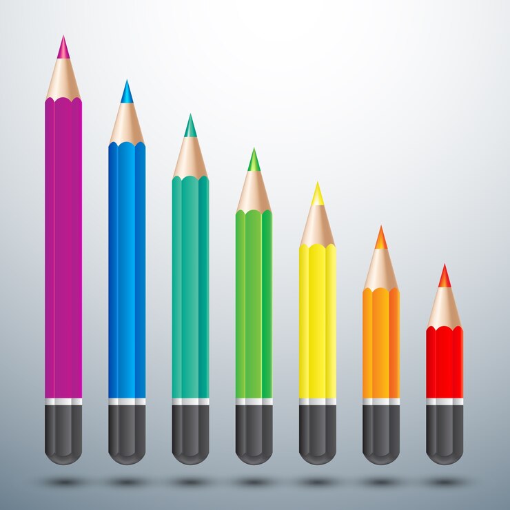 Vector conjunto de lapices