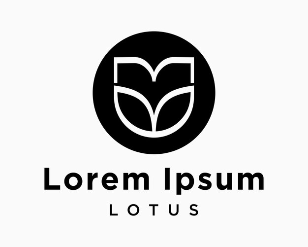 Conjunto Letra M MB Monograma Flor orgánica Estilo tulipán Símbolo de lujo Icono femenino Diseño de marca Vector