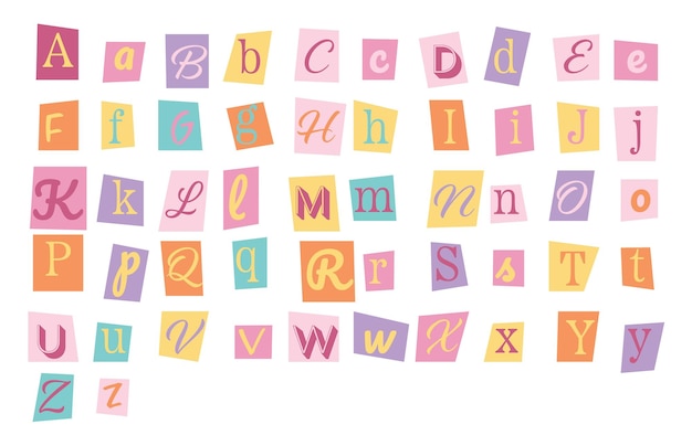 Un conjunto de letras coloridas con la letra b en el medio.