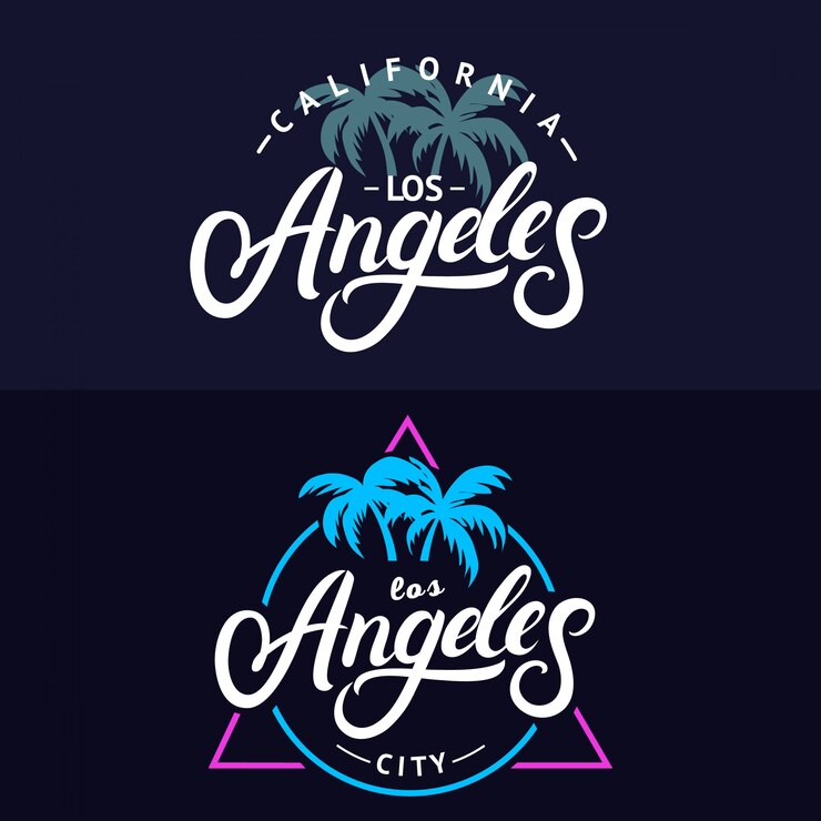 Vector conjunto de letras escritas a mano de los ángeles para tarjeta