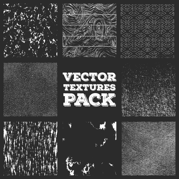 Vector conjunto libre de texturas de grunge vectorial