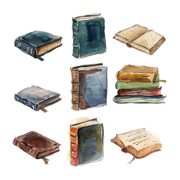 Conjunto de libros de vectores libres