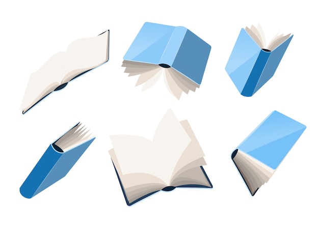 Vector conjunto de libros