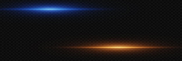 Un conjunto de líneas brillantes una explosión de luz y la magia del resplandor