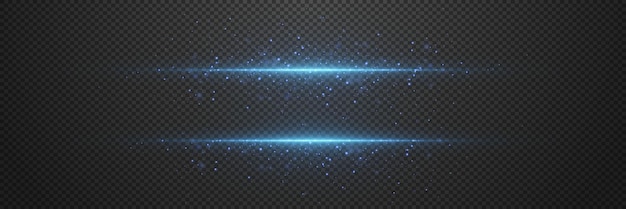 Un conjunto de líneas brillantes una explosión de luz y la magia del resplandor