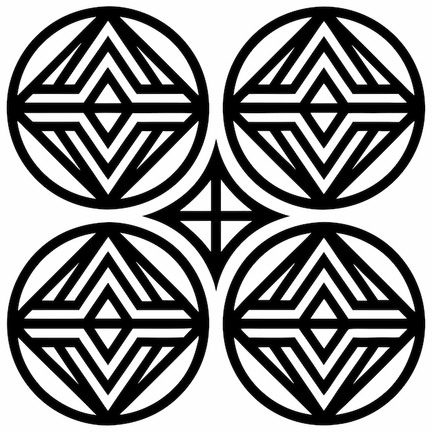 conjunto de líneas negras de patrón sin costura, arte vectorial e ilustración