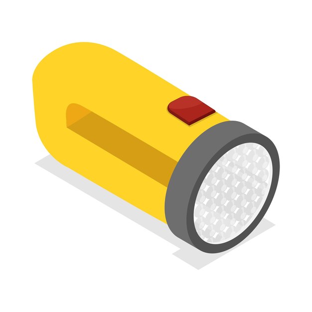 Conjunto de linternas de vector plano isométrico 3D