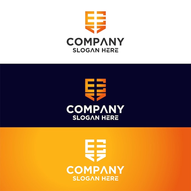 Conjunto de logo monograma premium