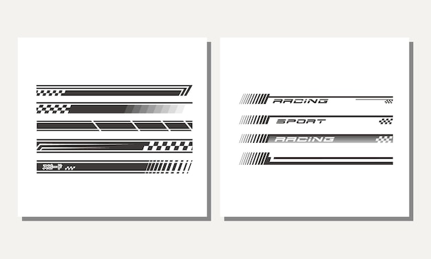 Un conjunto de logos para carreras y carreras.