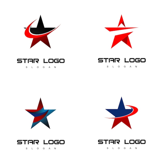 Conjunto de logotipo de estrella