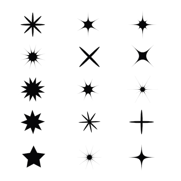 Conjunto de logotipo de estrella