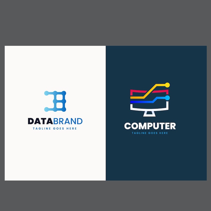 Vector conjunto de logotipo vectorial de ratón de computadora con diseños de concepto modernos ilustración para tecnología de computadora