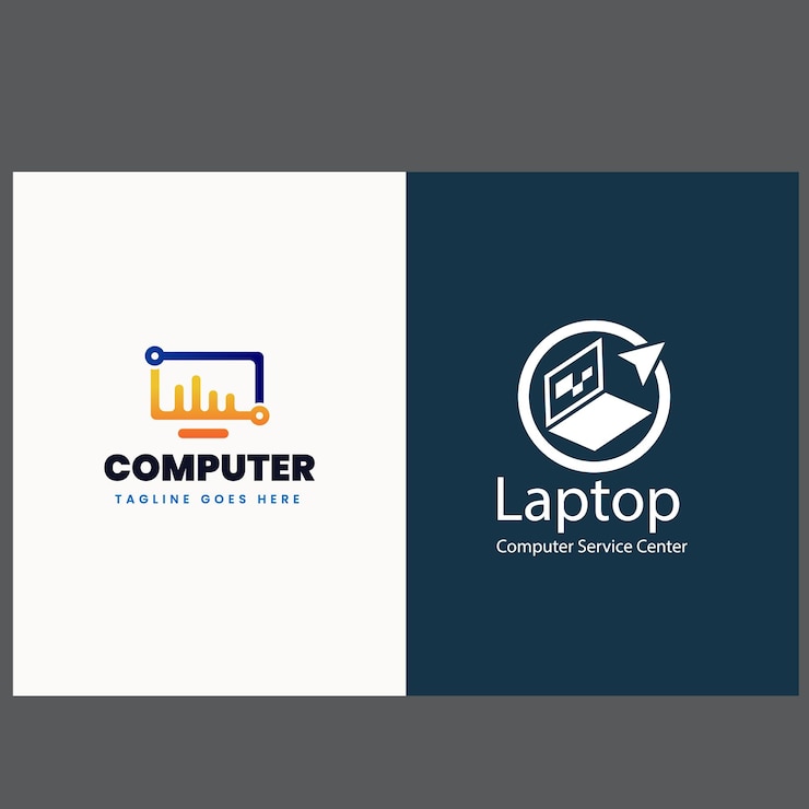 Vector conjunto de logotipo vectorial de ratón de computadora con diseños de concepto modernos ilustración para tecnología de computadora