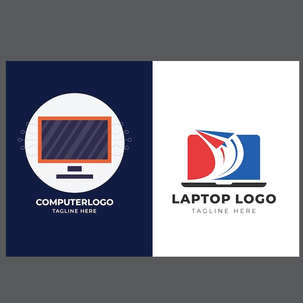 Conjunto de logotipo vectorial de ratón de computadora con diseños de concepto modernos ilustración para tecnología de computadora