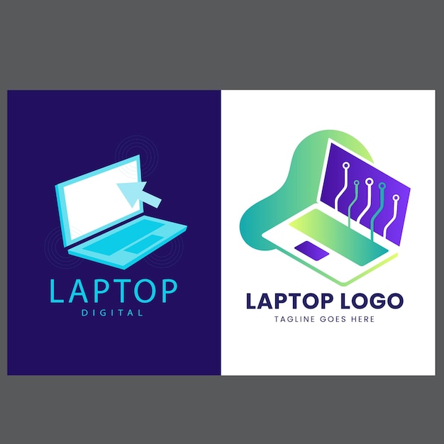 Conjunto de logotipo vectorial de ratón de computadora con diseños de concepto modernos ilustración para tecnología de computadora