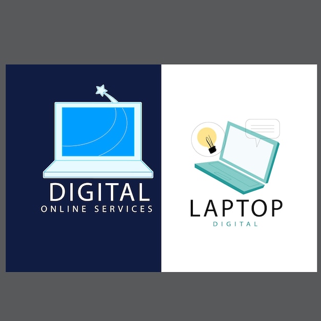 Conjunto de logotipo vectorial de ratón de computadora con diseños de concepto modernos ilustración para tecnología de computadora