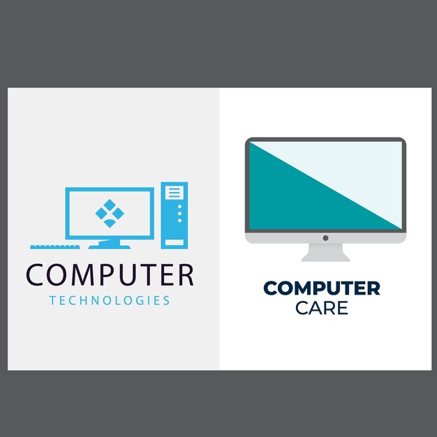 Conjunto de logotipo vectorial de ratón de computadora con diseños de concepto modernos ilustración para tecnología de computadora
