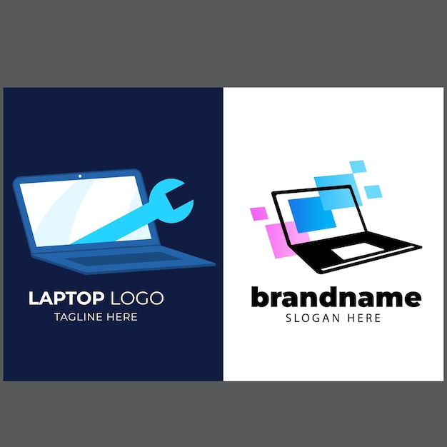 Conjunto de logotipo vectorial de ratón de computadora con diseños de concepto modernos ilustración para tecnología de computadora