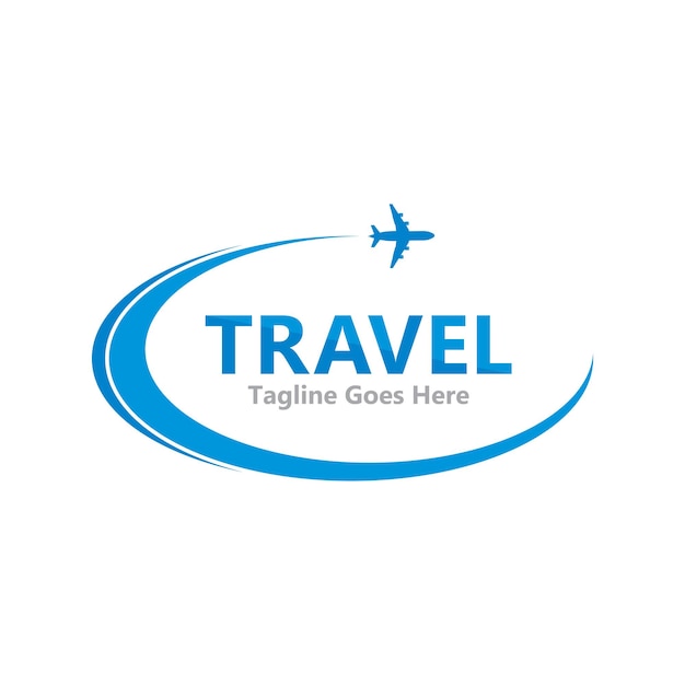 Conjunto de logotipo de viaje para ilustración de icono de vector de agencia de viajes