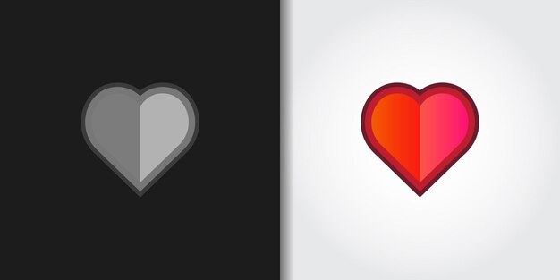 conjunto de logotipos de amor