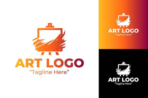 Conjunto de logotipos artísticos versátiles para empresas creativas y soluciones de marca