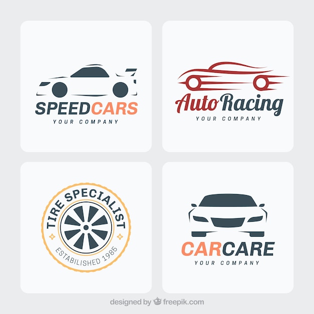 Conjunto de logotipos de automóviles