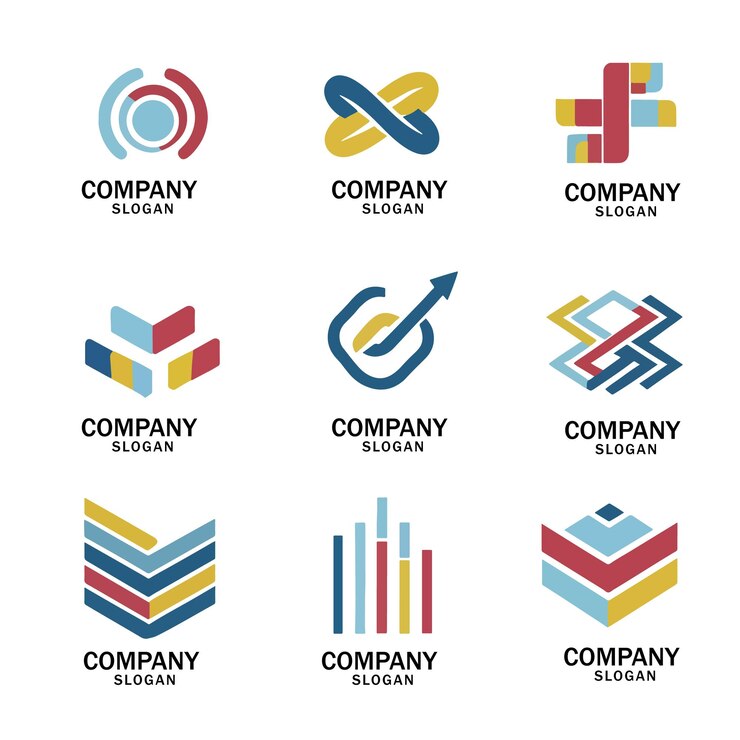 Vector conjunto de logotipos de bienes raíces casa creativa colección de logos edificios abstractos conjunto de logotipos