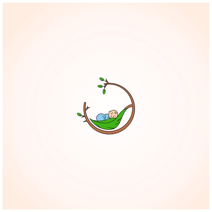 Vector conjunto de logotipos para el cuidado de los niños, la maternidad y la maternidad.