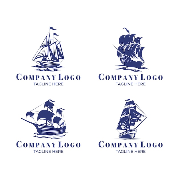 Conjunto de logotipos de elementos de la nave