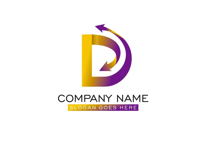 Vector un conjunto de logotipos para una empresa llamada d.