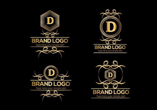 Un conjunto de logotipos para una empresa llamada marca.