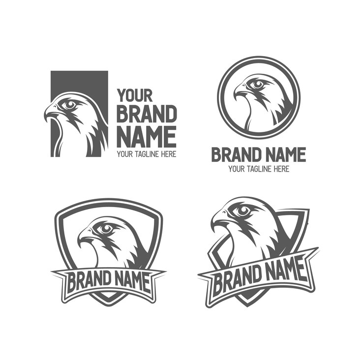 Conjunto de logotipos de Falcon