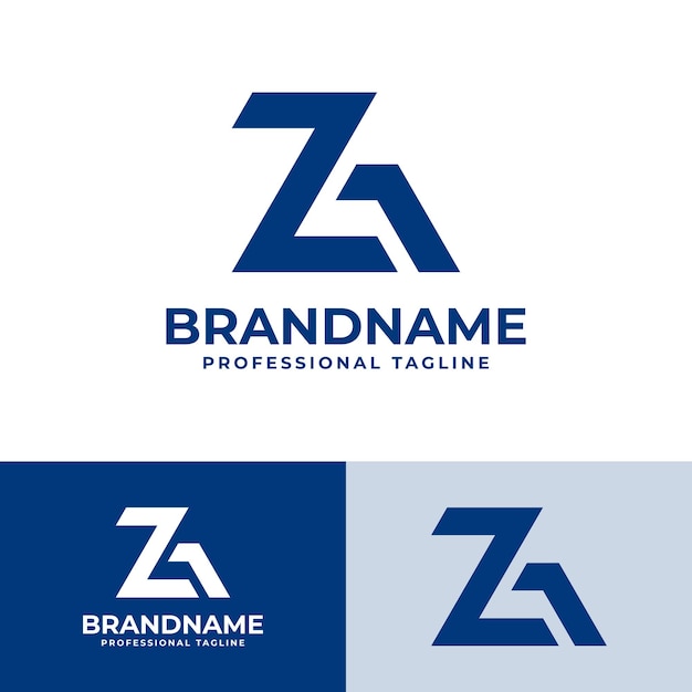 Conjunto de logotipos modernos con letras ZG Monograma adecuados para negocios con las iniciales GZ o ZG