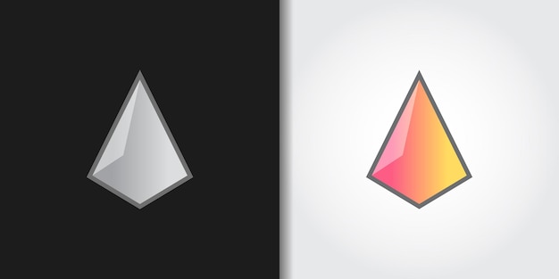 conjunto de logotipos de prisma