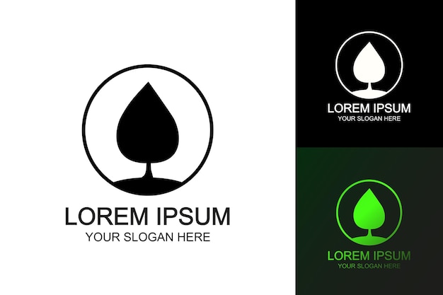 conjunto de logotipos de vectores de hojas para productos naturales tienda orgánica empresa de ecología de naturaleza empresa de medicina alternativa verde unidad jardín agricultura bosque, etc. 10 eps