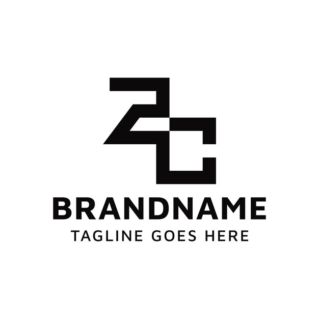 El conjunto de logotipos ZC Monogram es adecuado para cualquier empresa con las iniciales CZ o ZC