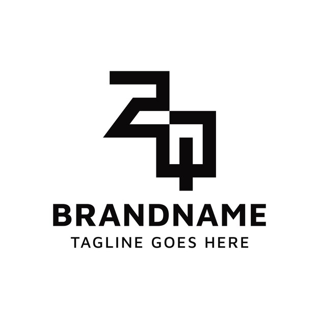 El conjunto de logotipos ZQ Monogram es adecuado para cualquier empresa con las iniciales QZ o ZQ