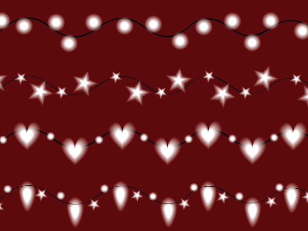 Un conjunto de luces de hadas un fondo abstracto